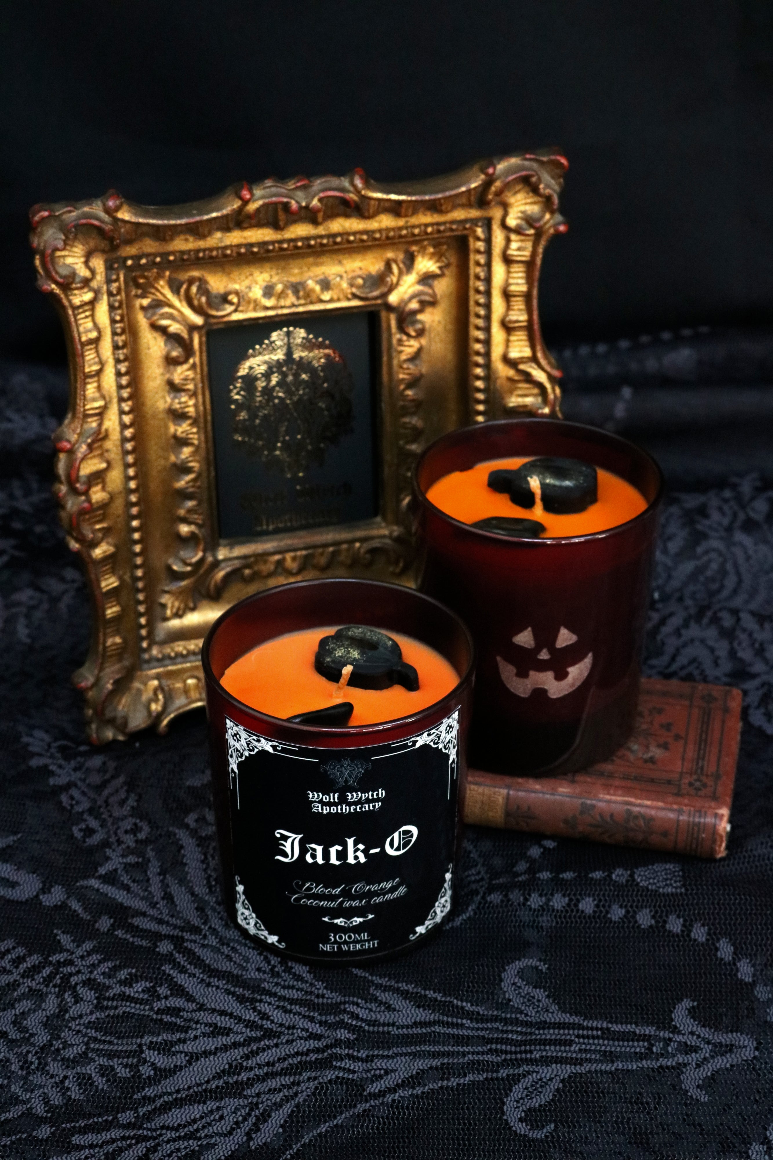 Jack-O Crystal Candle | Blood Orange