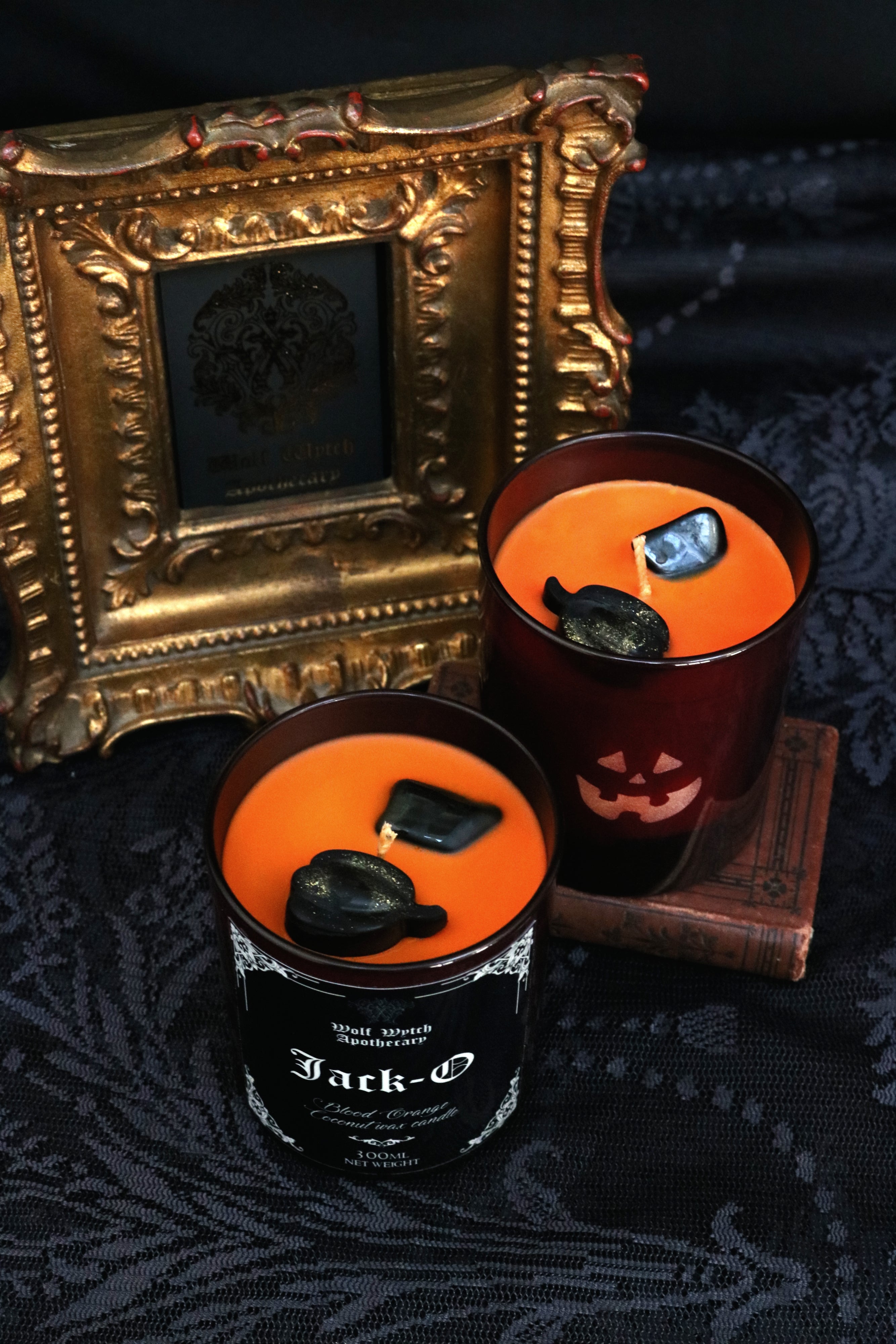 Jack-O Crystal Candle | Blood Orange