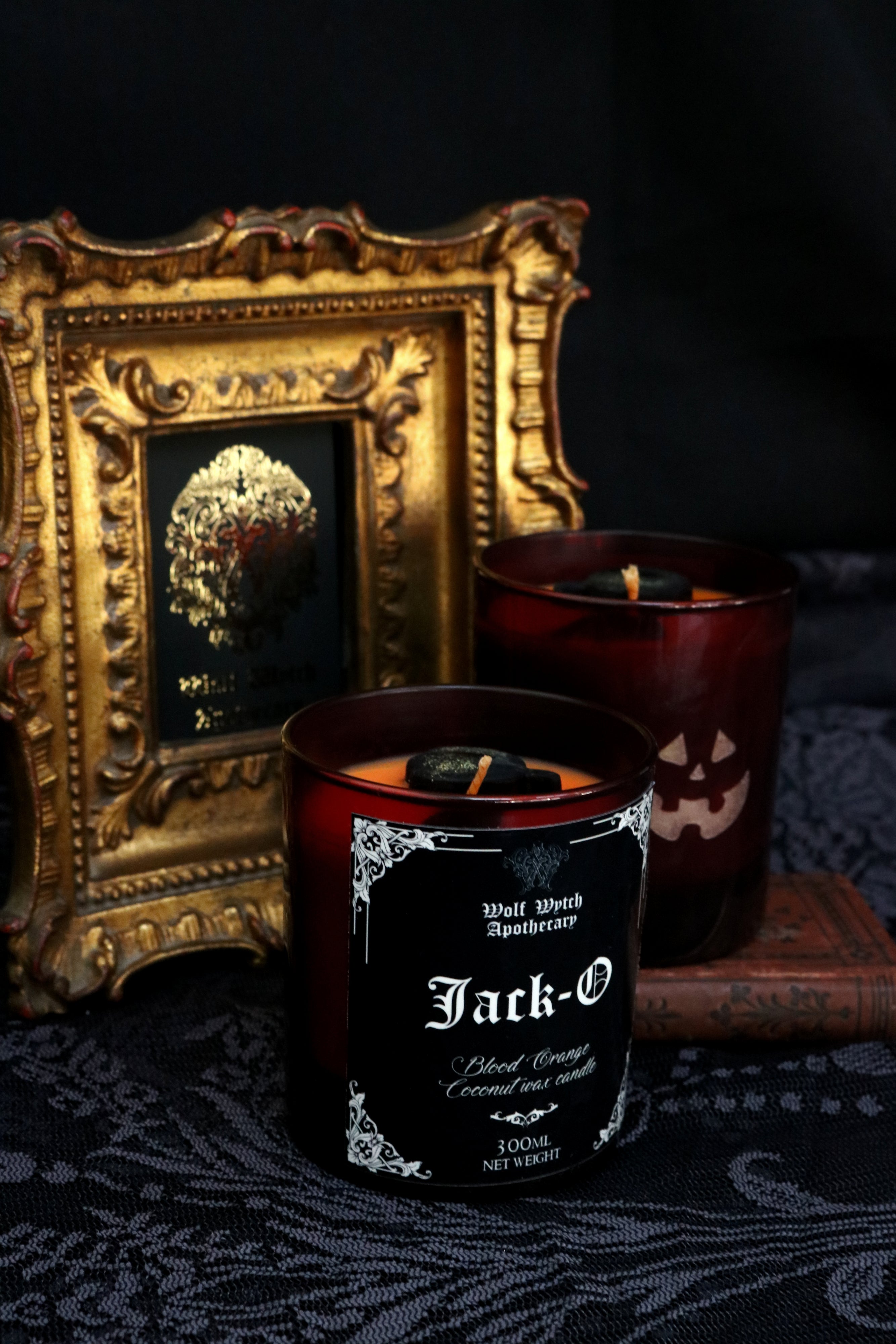 Jack-O Crystal Candle | Blood Orange