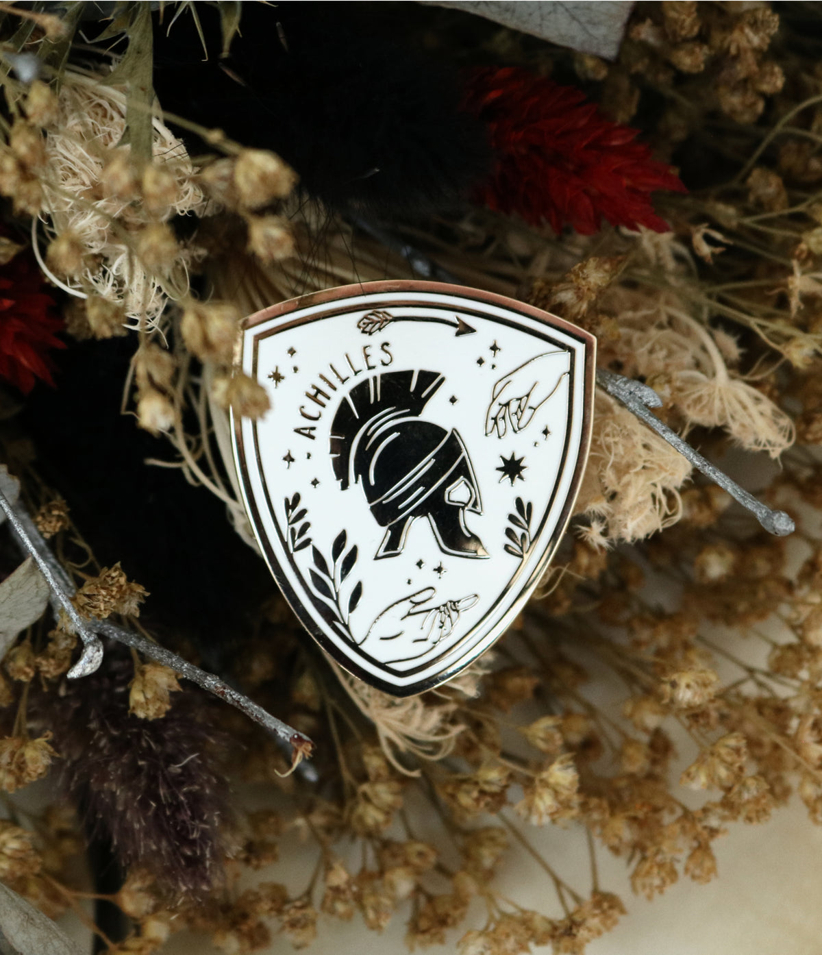 Achilles Greek Mythology Enamel Pin | Wolf Wytch