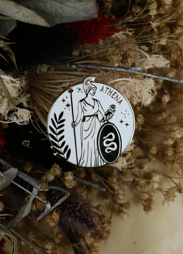 Athena Greek Mythology Enamel Pin