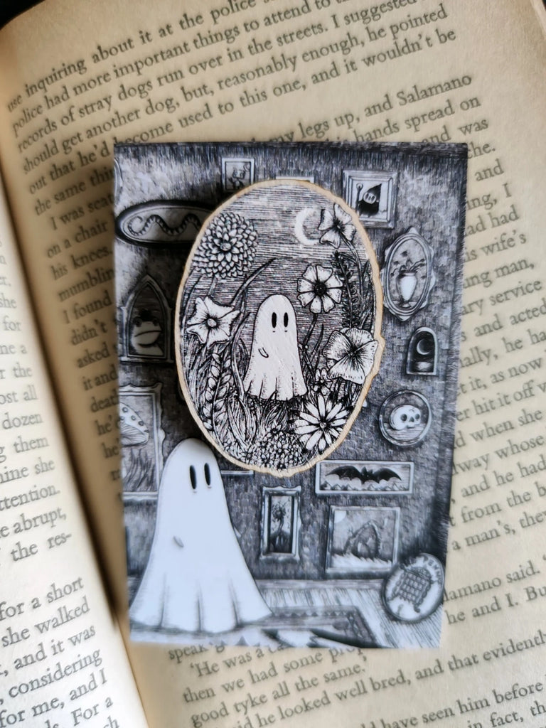 Meadow Ghost Wooden Pin - Jon Turner