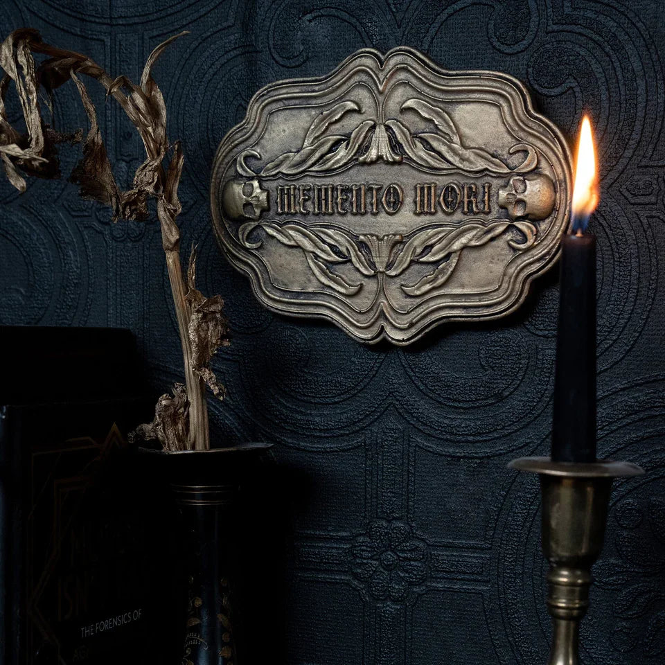 Memento Mori Casket Plaque - The Blackened Teeth