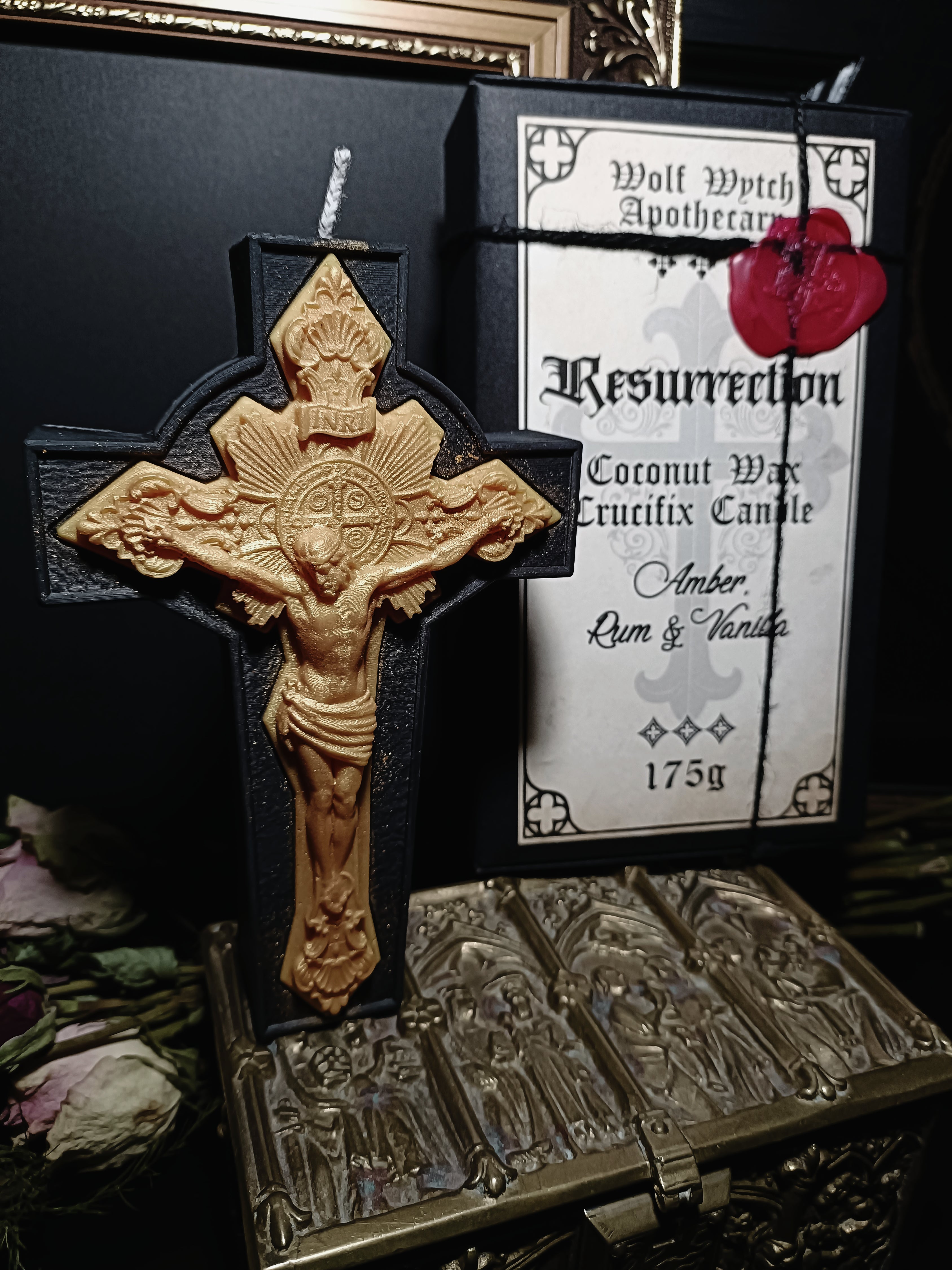 Resurrection Crucifix Candle