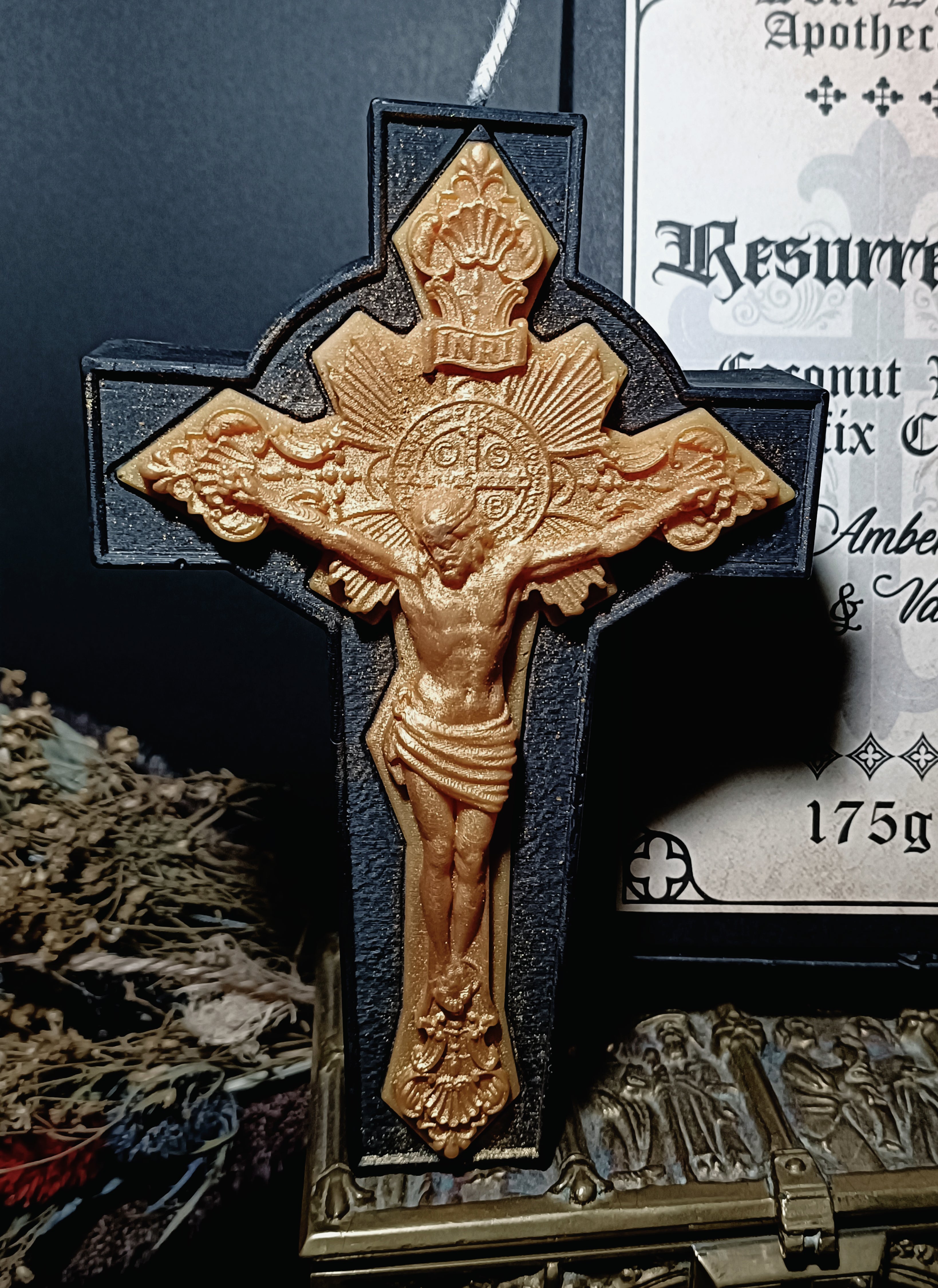 Resurrection Crucifix Candle