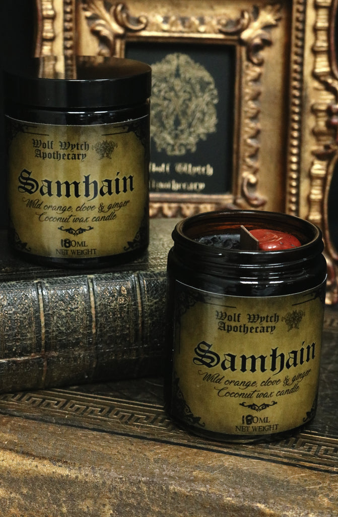 Samhain Botanical Candle