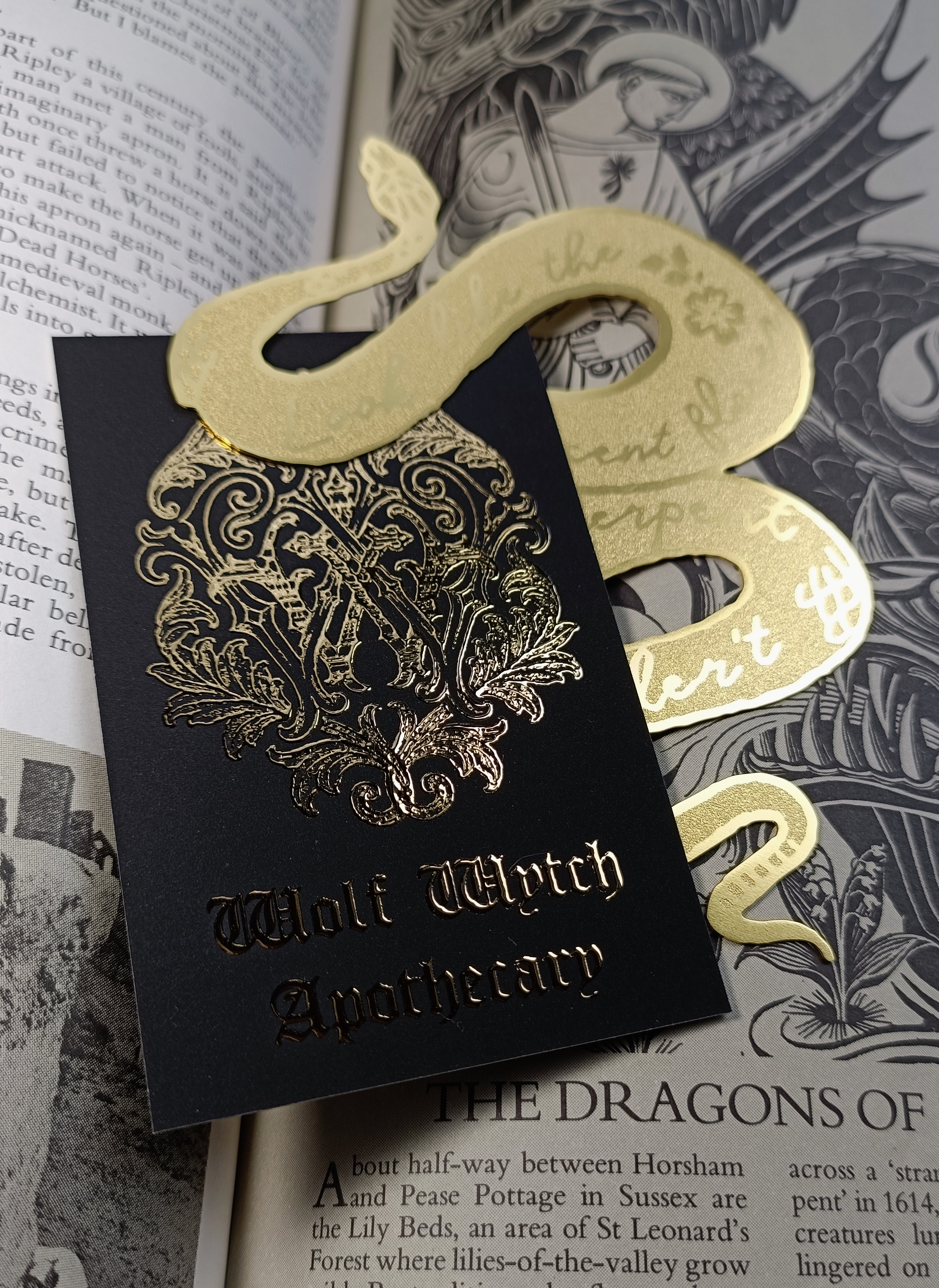 Lady Macbeth Serpent Brass Bookmark