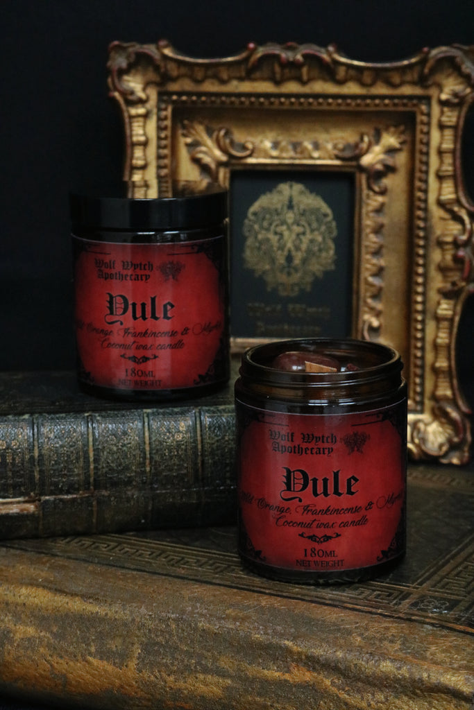 Yule Botanical Candle