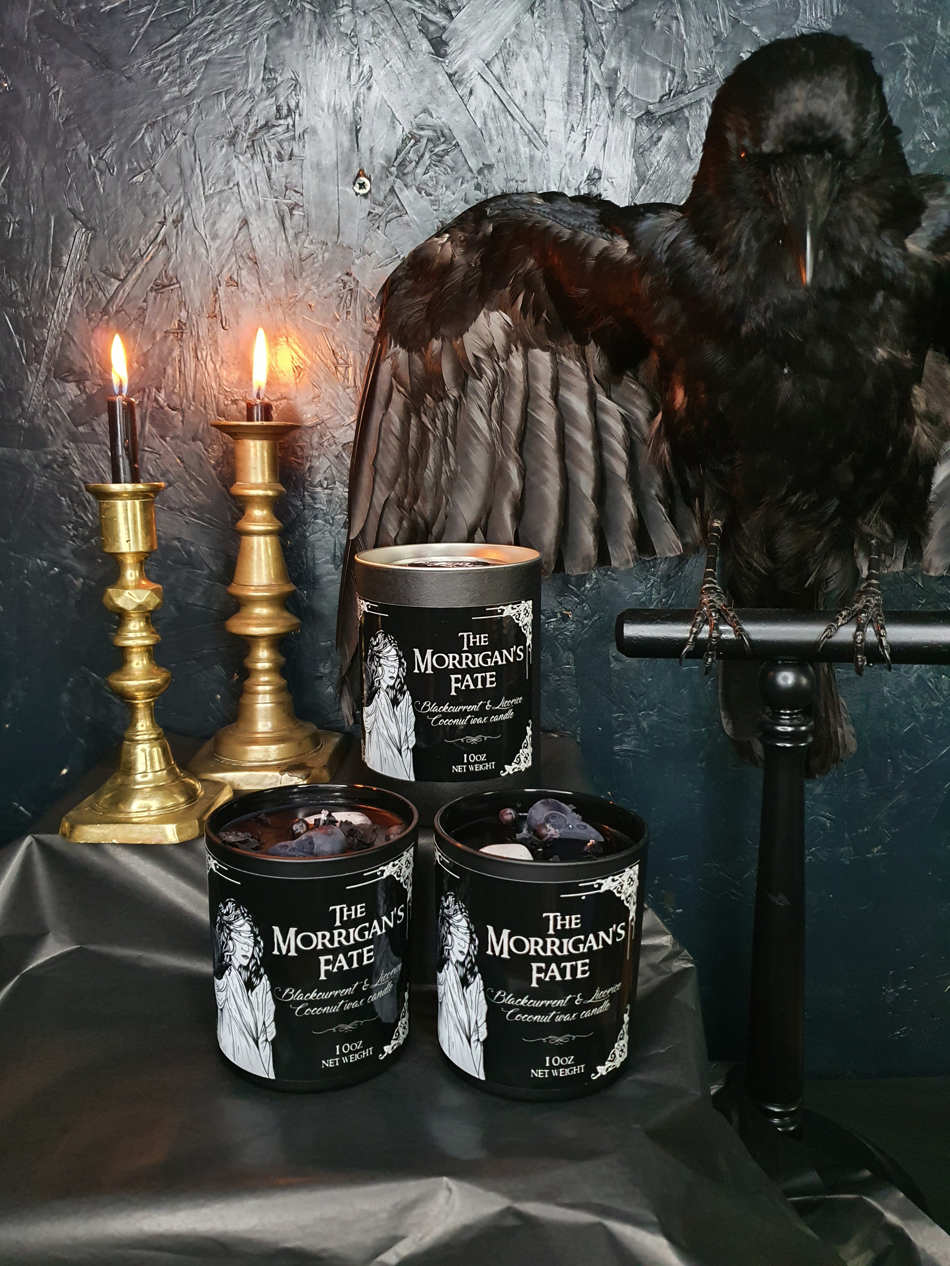 The Morrigan's Fate Candle | Blackcurrant & Licorice