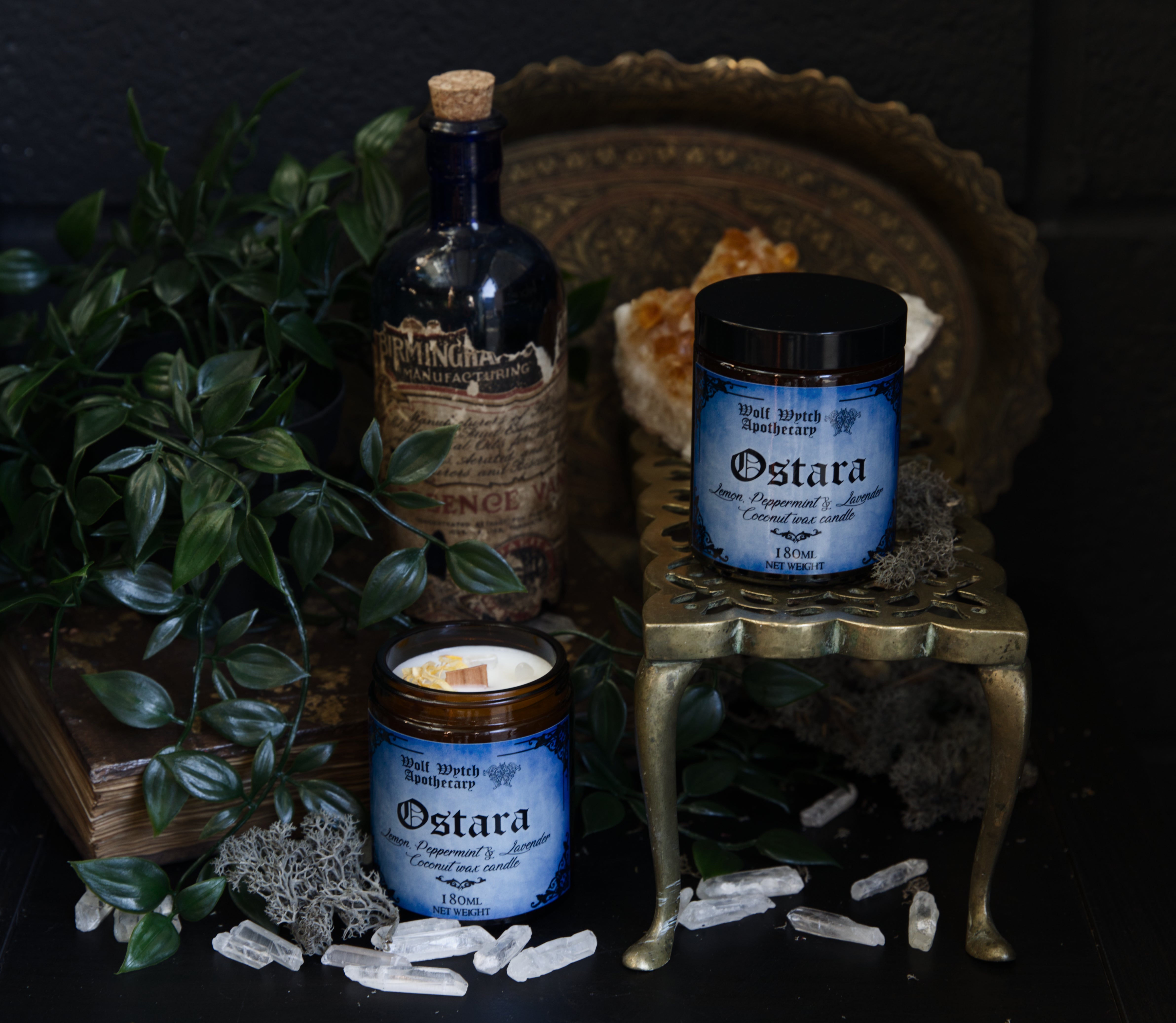 Ostara Sabbat Botanical Candle | Lemon, Lavender, Peppermint