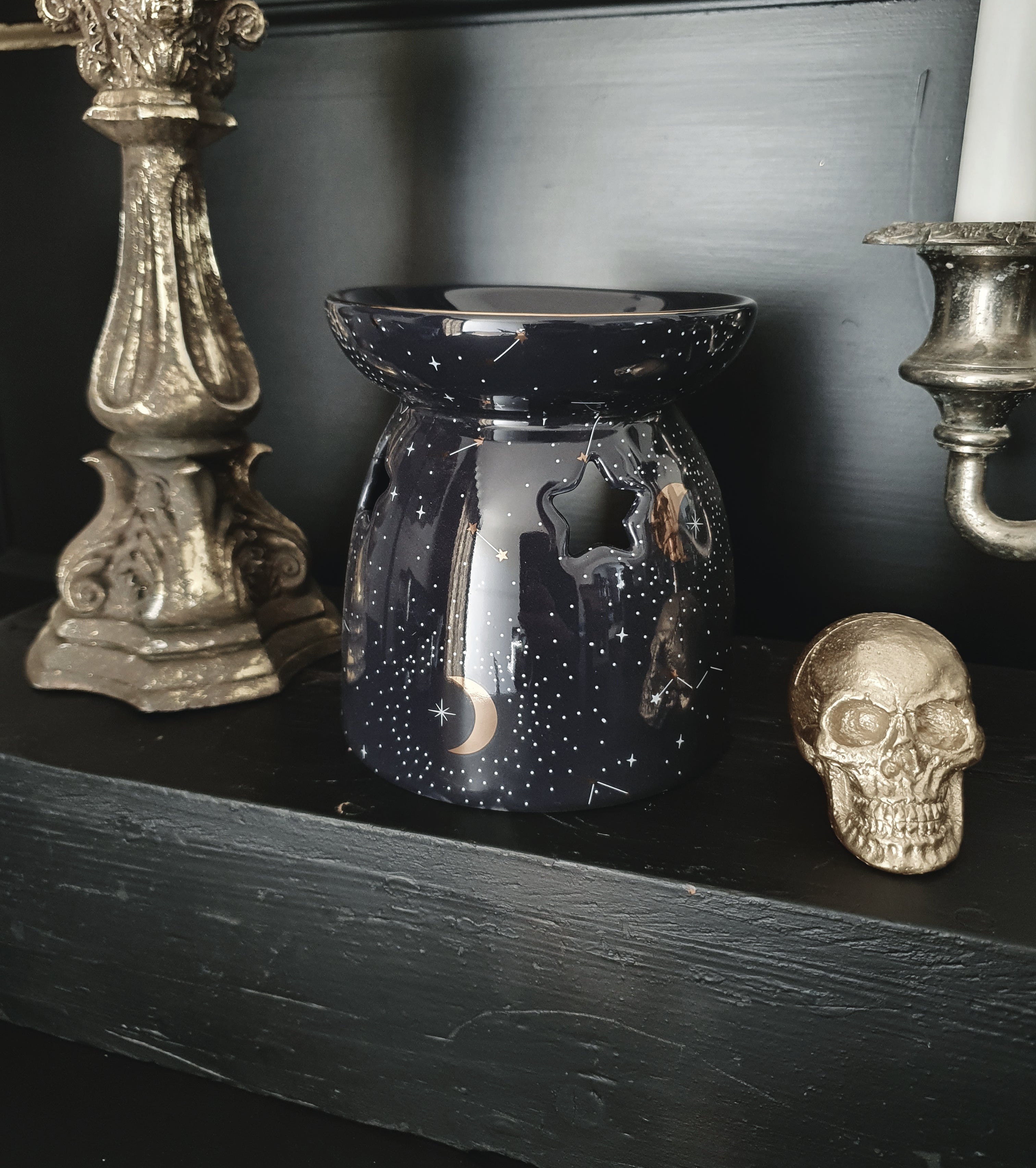 Blue & Gold Constellation Wax Burner