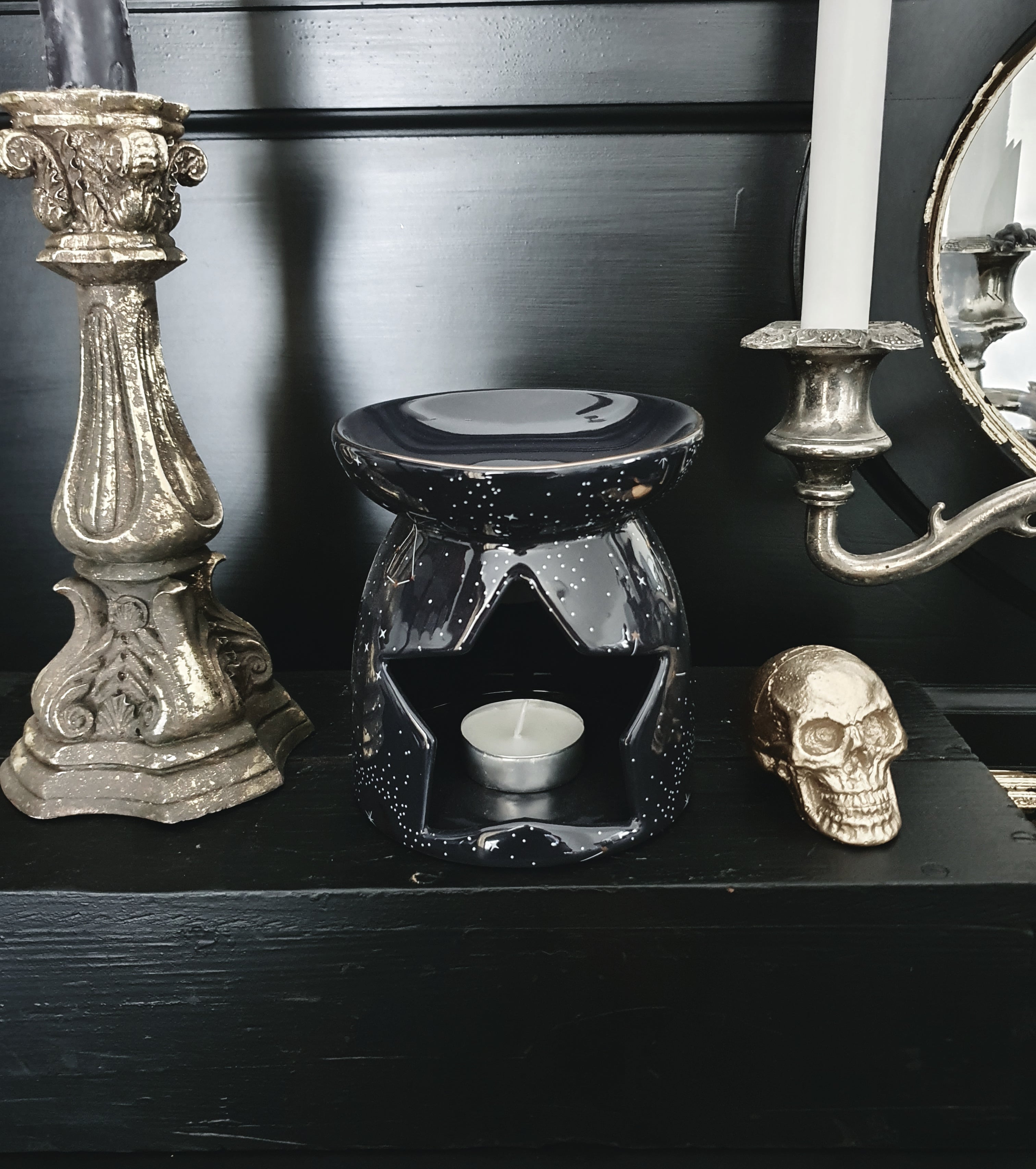 Blue & Gold Constellation Wax Burner