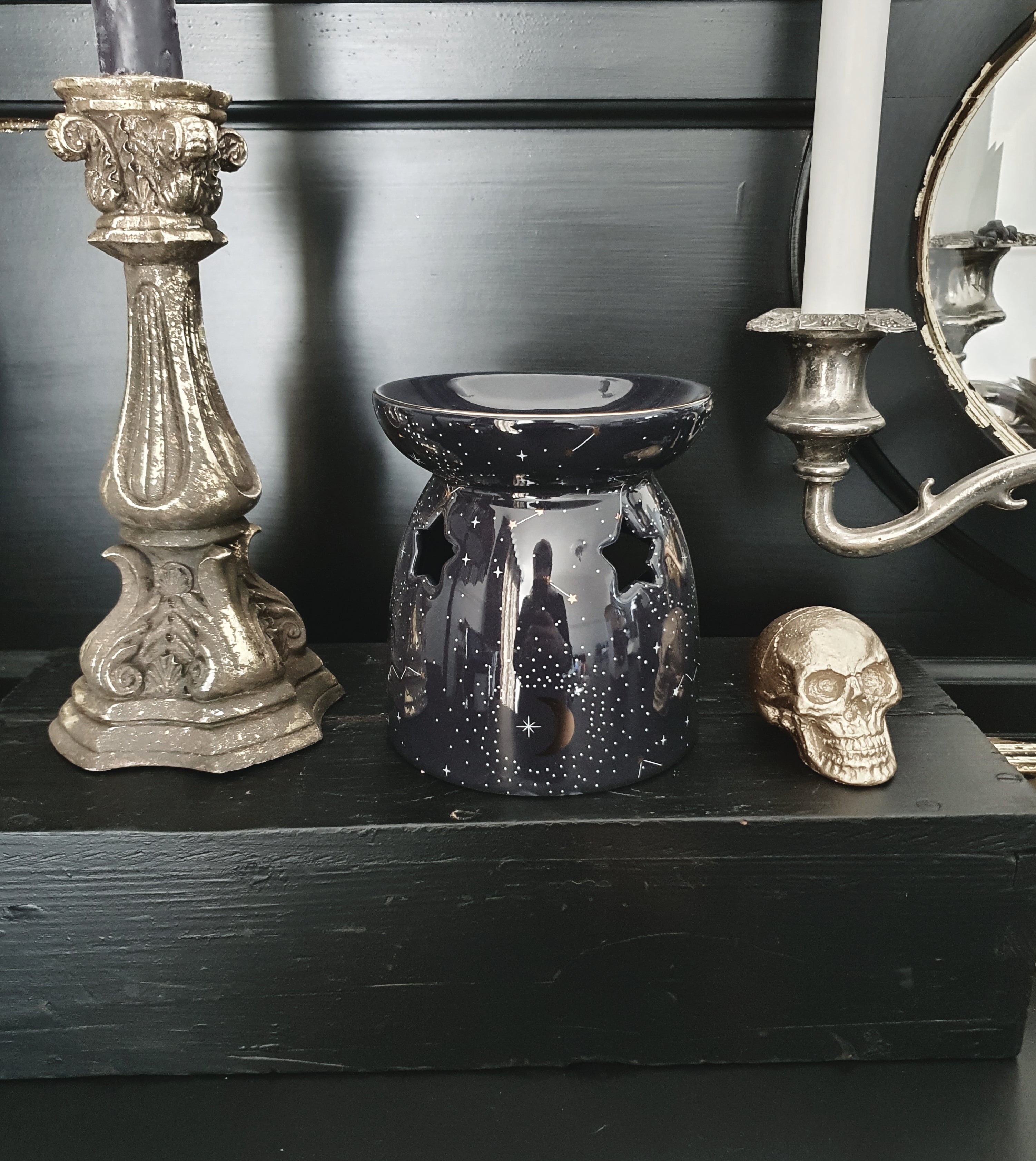 Blue & Gold Constellation Wax Burner