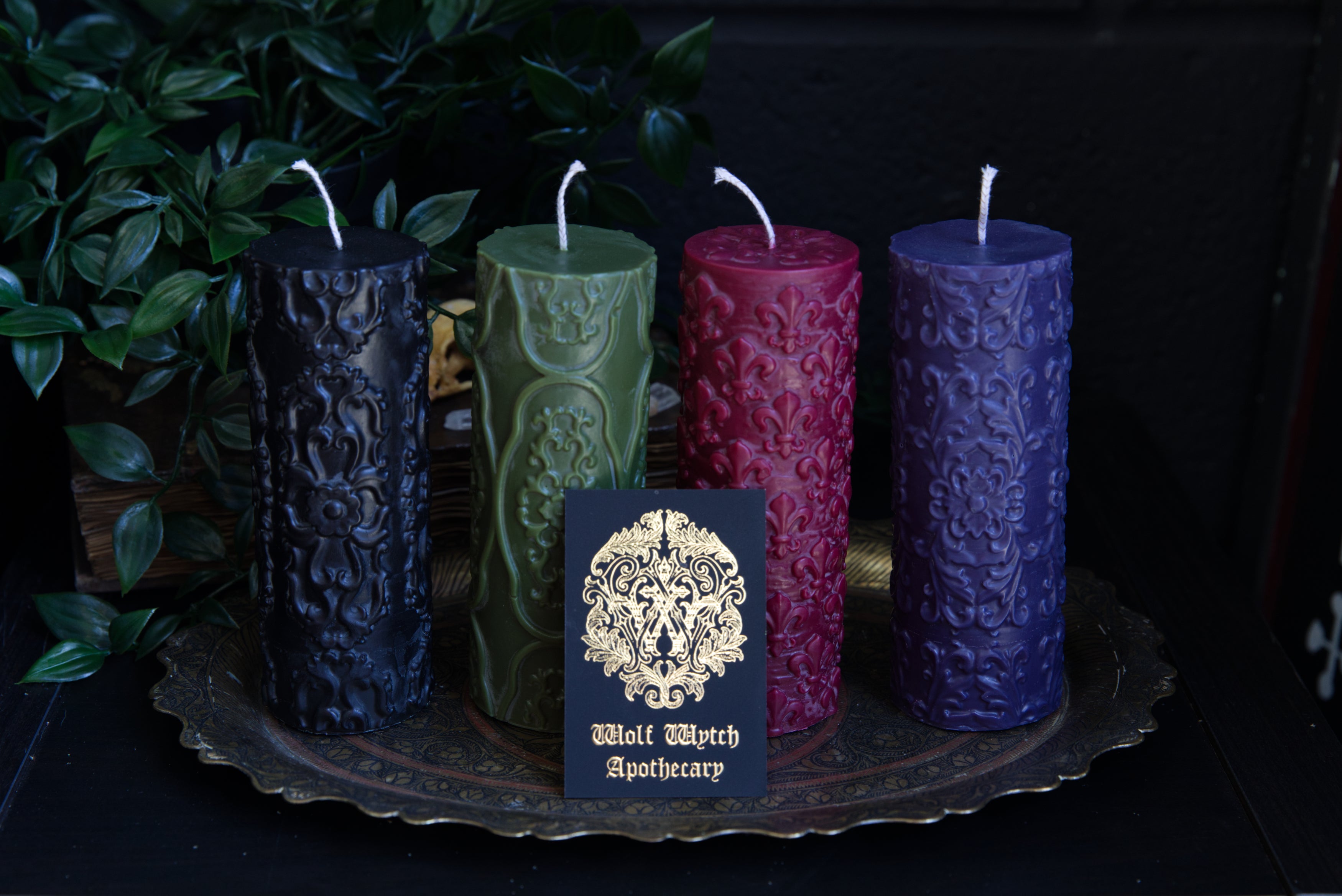 Night Wing Ornate Candle