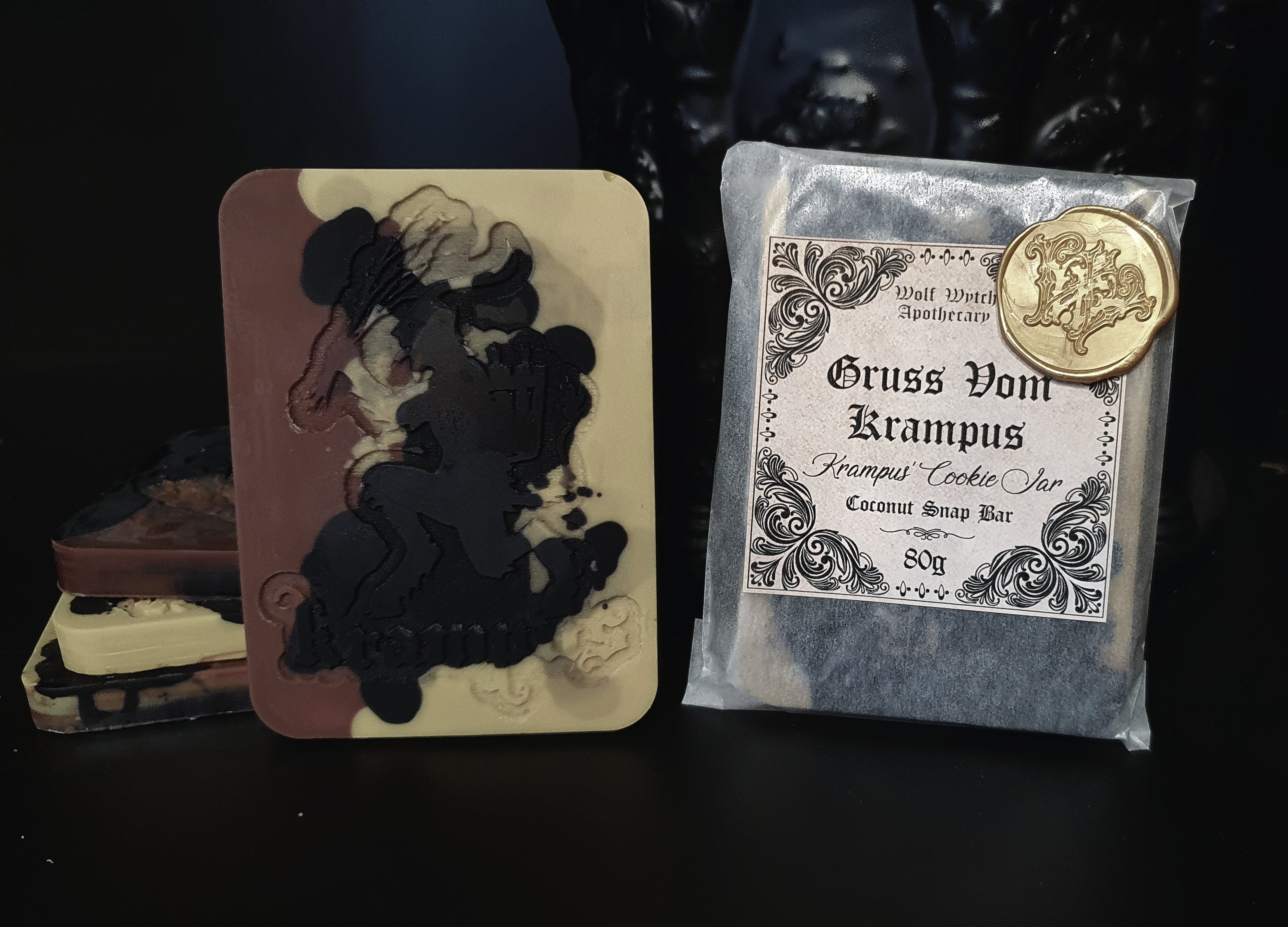 Krampus' Cookie Jar Snap Bar