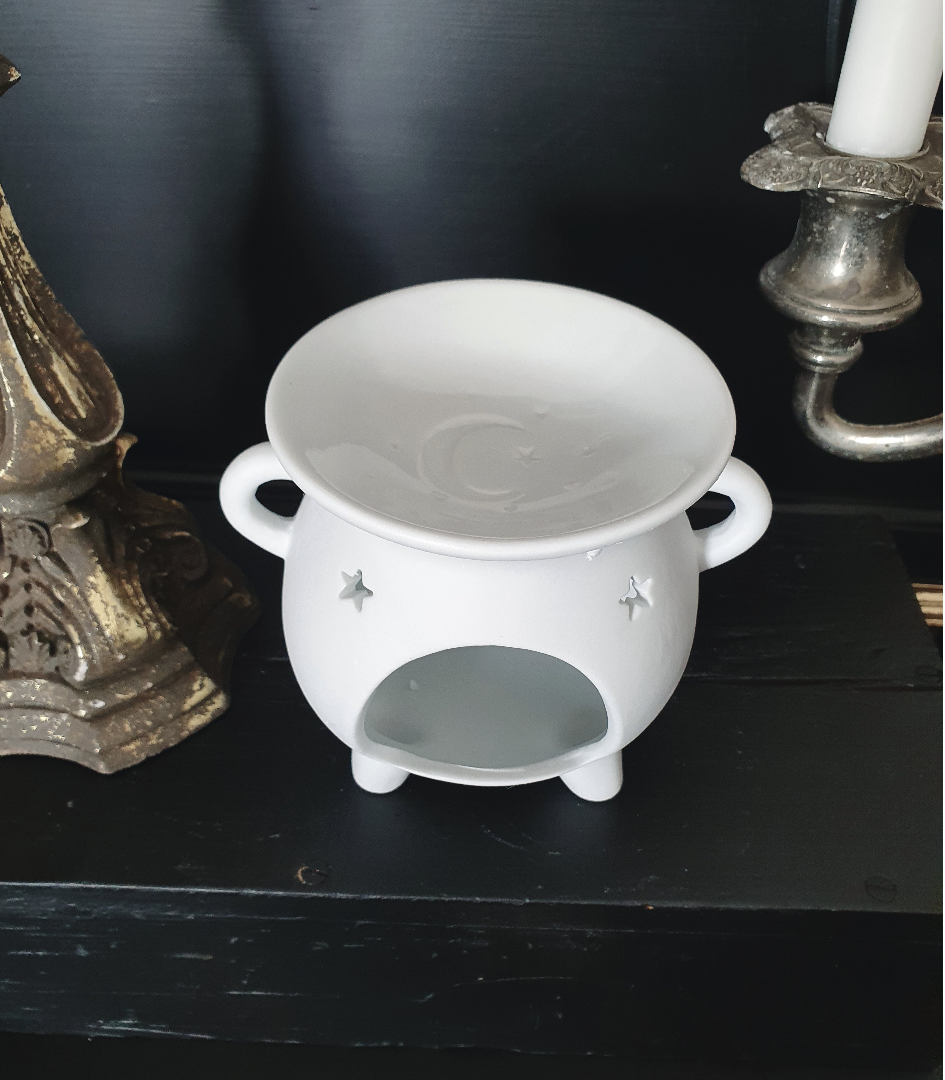 Crescent Moon Cauldron Burner