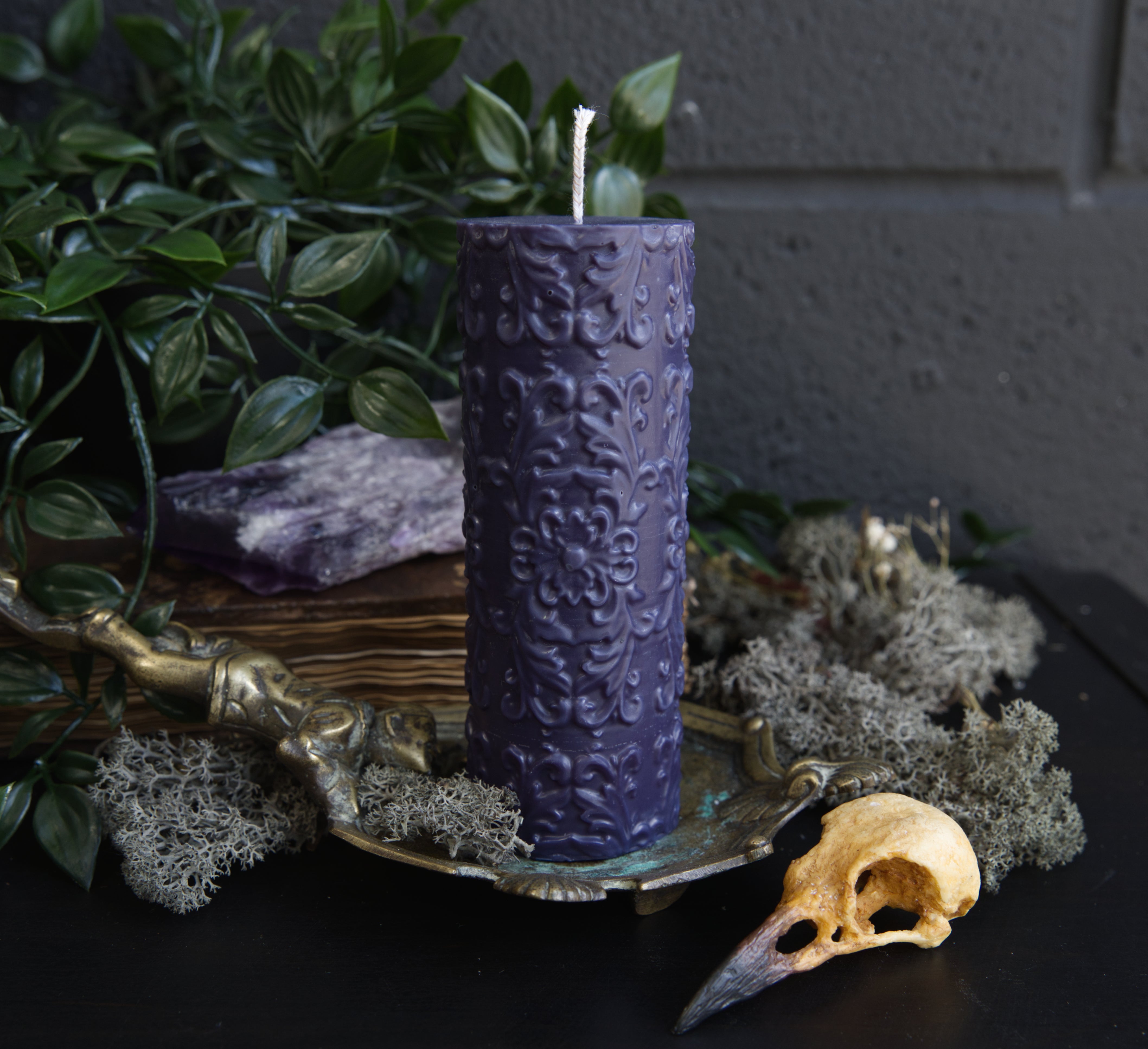 Night Wing Ornate Candle